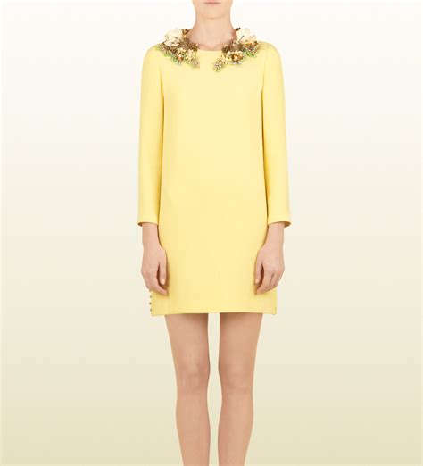 gucci yellow silk dress|Gucci oversized t shirt dress.